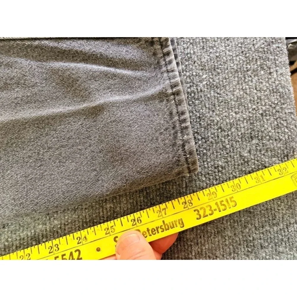 Vintage 80s Gray Levis Jeans Mens 34x29 549 Two Horse Brown‎ Tab Straight Leg